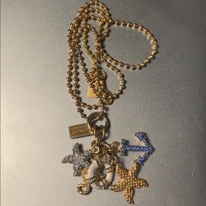 Coach Long Gold Nautical Necklace